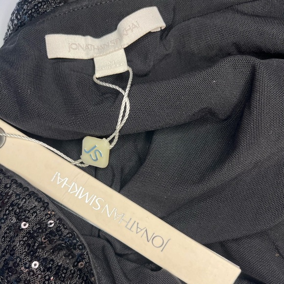 Jonathan Simkhai Navy Sequin Bodysuit - Picture 5 of 8